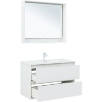 Товар: Тумба под раковину Aquanet Милан 100 336370 подвесная Белый глянец - фото 11 Тумба под раковину Aquanet Милан 100 336370 подвесная Белый глянец — фото 11, Тумбы под раковину