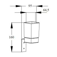 Стакан для зубных щеток Boch Mann CR-D01-06 BM10663 Хром — фото 4, Стаканы для зубных щеток