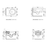 Товар: Унитаз Flaminia Link 5051/WC подвесной без сиденья - фото 4 Унитаз Flaminia Link 5051/WC подвесной без сиденья — фото 4, Унитазы