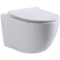 Унитаз beWash Lusso BKWHR004550 подвесной Белый с сиденьем Микролифт — фото 1, Унитазы