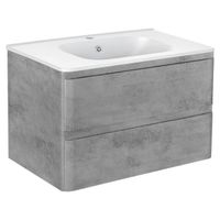 Тумба под раковину Vincea Vico VMC-2V800BT подвесная Beton — фото 1, Тумбы под раковину