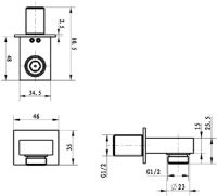 Шланговое подключение Villeroy&Boch TVC00045700061 Хром — фото 2, Шланговые подключения