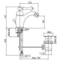 Товар: Смеситель для биде Cezares Margot MARGOT-BSM1-03/24-N Золото 24 карат - фото 2 Смеситель для биде Cezares Margot MARGOT-BSM1-03/24-N Золото 24 карат — фото 2, Смесители
