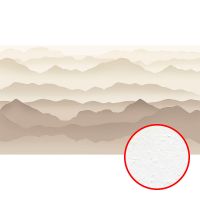 Фреска Ortograf Горы 33628 Фактура бархат FX Флизелин (5,5*3) Бежевый, Горы/Абстракция — фото 1, Фрески