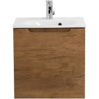 Тумба под раковину BelBagno Etna 50 L ETNA-500-1A-SO-RN-P-L подвесная Rovere Nature — фото 1, Тумбы под раковину