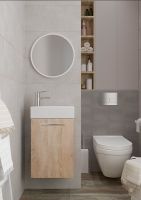 Товар: Тумба под раковину Creto Pollino 37 15-1418-1419S подвесная Soft - фото 3 Тумба под раковину Creto Pollino 37 15-1418-1419S подвесная Soft — фото 3, Мебель для ванной