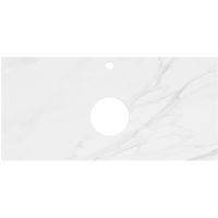 Столешница под раковину Kerama Marazzi Plaza Classic Neo Монте тиберио 100 PL1.SG507120R\100 Белый мрамор — фото 1, Столешницы под раковину