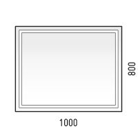 Зеркало Corozo Барго 100 SD-00001187 с подсветкой с сенсорным выключателем и часами — фото 5, Мебель для ванной