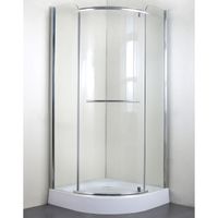 Душевой уголок Grossman GR-7090 190х90 профиль Хром стекло прозрачное — фото 1, Душевые уголки