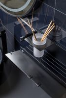 Товар: Металлическая полка Boheme Space 10966-GM Оружейная сталь - фото 4 Металлическая полка Boheme Space 10966-GM Оружейная сталь — фото 4, Полки для ванной и душа