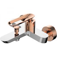 Смеситель для ванны Bien Hermes BB01009405 Хром Розовое золото — фото 1, Смесители