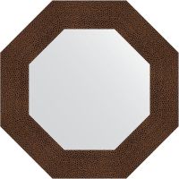 Зеркало Evoform Octagon 57х57 BY 3805 в багетной раме - Бронзовая лава 90 мм — фото 1, Мебель для ванной