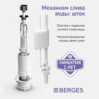 Товар: Сливная арматура Berges Eko 01 030101 с нижней подводкой - фото 8 Сливная арматура Berges Eko 01 030101 с нижней подводкой — фото 8, Прочие комплектующие для слива и канализации