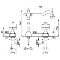 Товар: Смеситель для раковины Migliore Princeton 19389 Медь - фото 3 Смеситель для раковины Migliore Princeton 19389 Медь — фото 3, Смесители