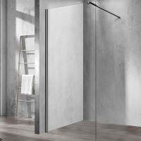 Душевая перегородка Vincea Walk-In 70 VSW-1H700CLGM профиль Вороненая сталь стекло прозрачное — фото 1, Душевые перегородки