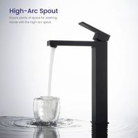 Смеситель для раковины Timo Selene 3061/03F Черный — фото 4, Смесители для раковины