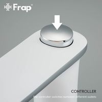 Смеситель на борт ванны Frap H49 F1149 Белый Хром — фото 3, Смесители на борт ванны