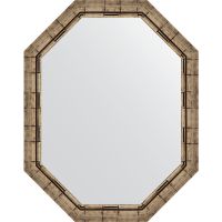 Товар: Зеркало Evoform Octagon 73x93 BY 7128 в багетной раме - Серебряный бамбук 73 мм - фото 1 Зеркало Evoform Octagon 73x93 BY 7128 в багетной раме - Серебряный бамбук 73 мм — фото 1, Мебель для ванной