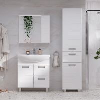 Зеркало со шкафом Volna Joli 70 R zsJOLI70.R-01 с подсветкой Белое — фото 6, Зеркальные шкафы в ванную