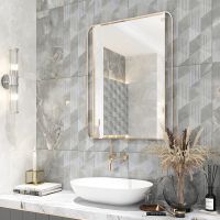 Товар: Керамический декор Azori Opale Grey Geometria 588912001 31,5х63 см - фото 3 Керамический декор Azori Opale Grey Geometria 588912001 31,5х63 см — фото 3, Керамическая плитка