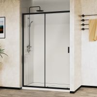 Товар: Душевая дверь Vincea City 130 VDS-5CT130CLB профиль Черный стекло прозрачное - фото 3 Душевая дверь Vincea City 130 VDS-5CT130CLB профиль Черный стекло прозрачное — фото 3, Душевые двери в нишу