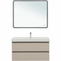 Товар: Тумба под раковину Aquanet Вега 100 329581 подвесная Бежевая - фото 9 Тумба под раковину Aquanet Вега 100 329581 подвесная Бежевая — фото 9, Мебель для ванной