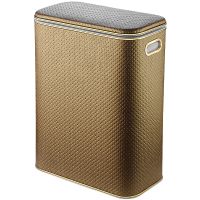 Корзина для белья Geralis PGG-B Punto Золото, кант Золото, стандартная — фото 1, Корзины для белья