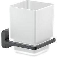 Стакан для зубных щеток Aquatek Либра AQ4304MB Черный матовый — фото 1, Стаканы для зубных щеток