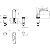 Товар: Смеситель для раковины Boheme Venturo 150-BCR-DIAMOND Черный матовый Хром - фото 2 Смеситель для раковины Boheme Venturo 150-BCR-DIAMOND Черный матовый Хром — фото 2, Смесители