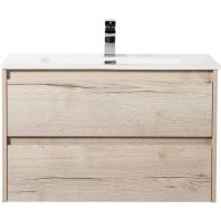 Тумба под раковину BelBagno Kraft 70 KRAFT-700-2C-SO-RGB подвесная Rovere Galifax Bianco — фото 1, Тумбы под раковину