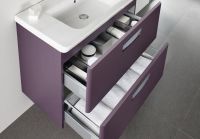 Тумба под раковину Roca The Gap 80 ZRU9302740 подвесная Фиолетовая — фото 4, Мебель для ванной