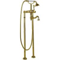 Смеситель для ванны Cezares Margot MARGOT-VDP2-03/24-M Золото 24 карат — фото 1, Смесители напольные