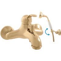 Смеситель для ванны Rav Slezak Labe L054.5/2Z Золото — фото 1, Смеситель для ванны