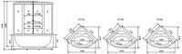 Душевой бокс Timo Lux 120x120 T-7725 с гидромассажем — фото 29, Душевые боксы