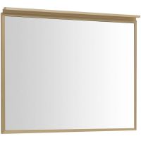 Зеркало Allen Brau Priority 100 1.31017.03 с подсветкой Латунь браш — фото 1, Зеркала в ванную комнату