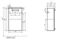 Тумба под раковину Cersanit Melar Como 40 B-SU-MEL-CM40 подвесная Белая — фото 3, Мебель для ванной
