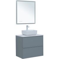 Тумба под раковину Aquanet Арт 75 313275 подвесная Мисти грин — фото 14, Тумбы под раковину