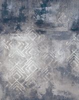 Панно Marburg Memoria 34312 Винил на флизелине (2,12*2,7) Бежевый/Бирюзовый/Серый, Геометрия/Штукатурка — фото 2, Обои для стен