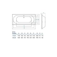 Товар: Акриловая ванна Koller Pool Orion Double 180x80 без гидромассажа - фото 3 Акриловая ванна Koller Pool Orion Double 180x80 без гидромассажа — фото 3, Ванны