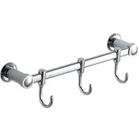 Вешалка для полотенец Haiba HB205-3 Хром — фото 1, Крючки для полотенец