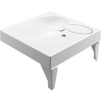 Раковина Paola Liguria 60x60 на стиральную машину Белая глянцевая — фото 4, Раковины