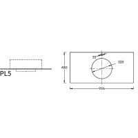 Столешница под раковину Kerama Marazzi Plaza Next Фондамента 100 PL5.DL500920R\100 Серый камень — фото 3, Раковины