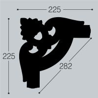 Товар: Угловой элемент молдинга Bello Deco М12У2 00-00104777 225x225x20 мм - фото 6 Угловой элемент молдинга Bello Deco М12У2 00-00104777 225x225x20 мм — фото 6, Молдинги