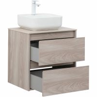 Тумба под раковину Aquanet Nova Lite 60 287884 подвесная Орех светлый — фото 13, Тумбы под раковину