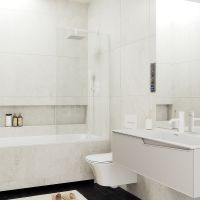 Товар: Шторка на ванну Maybah Glass MGV-62-1у 400x1400 в узком профиле Белый стекло прозрачное - фото 1 Шторка на ванну Maybah Glass MGV-62-1у 400x1400 в узком профиле Белый стекло прозрачное — фото 1, Неподвижные шторки для ванной