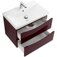 Тумба под раковину BelBagno Marino-Cer 70 MARINO-CER-700-2C-SO-BRDL-P подвесная Bordo Lucido — фото 3, Тумбы под раковину