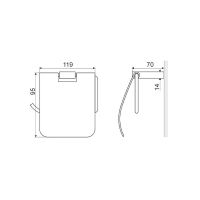 Товар: Держатель туалетной бумаги Excellent Riko DOEX.1607CR с крышкой Хром - фото 2 Держатель туалетной бумаги Excellent Riko DOEX.1607CR с крышкой Хром — фото 2, Держатели туалетной бумаги