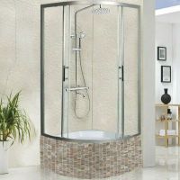 Душевой уголок WeltWasser WW500 С 100х100 10000012448 профиль Хром стекло прозрачное — фото 1, Душевые уголки четверть круга