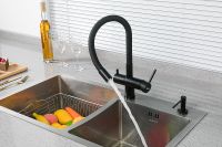 Смеситель для кухни Gappo G4398-36 Черный матовый — фото 4, Смесители для кухни