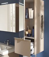 Шкаф пенал Jacob Delafon Odeon Up 36 EB893G-E10 подвесной Квебекский дуб — фото 2, Пеналы для ванной комнаты